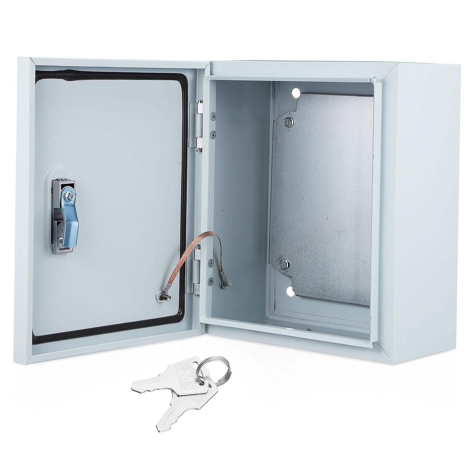 Wandmontierter Elektro Schaltschrank, 1 Stück, Ip30, Edelstahl, Weiß