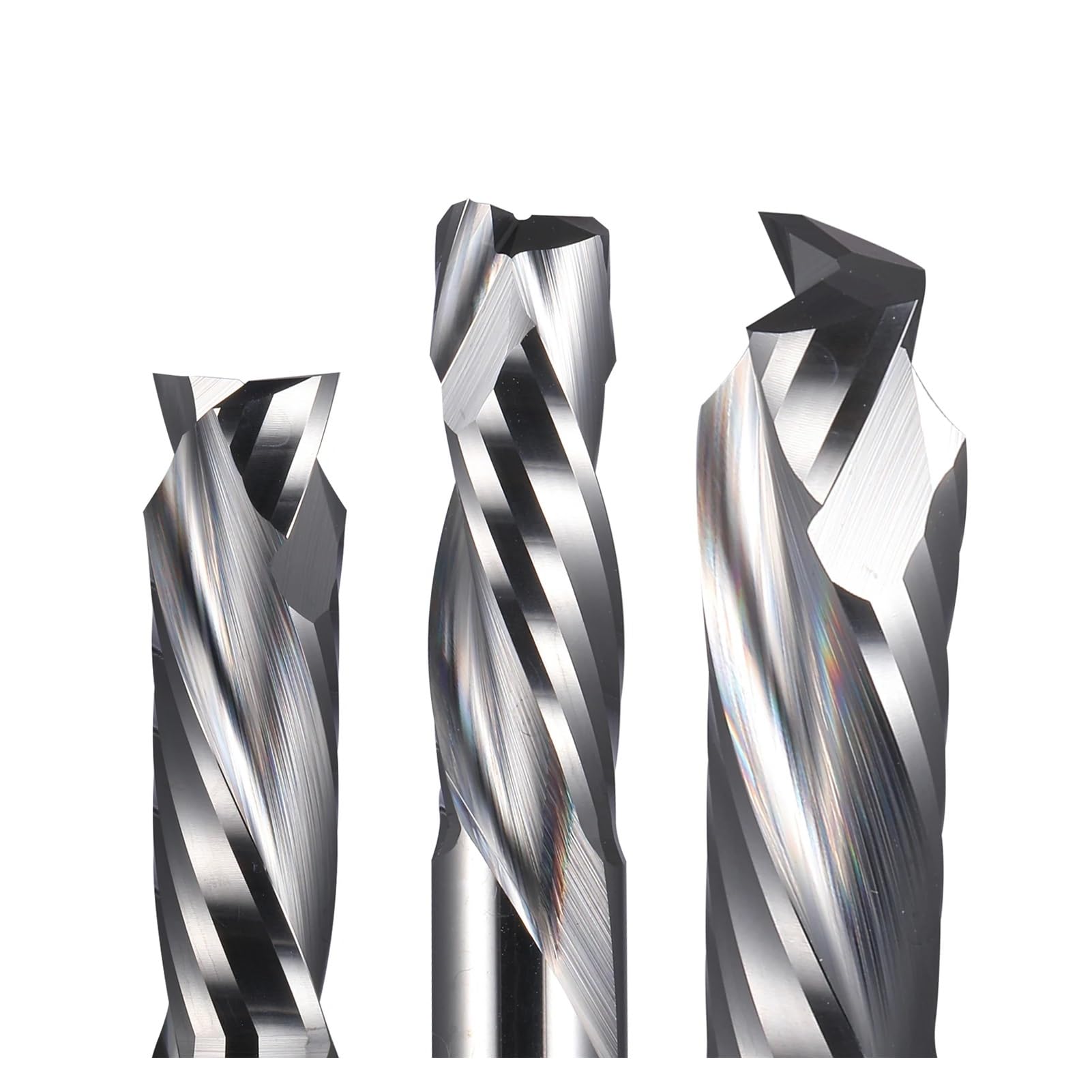 5 uds corte arriba abajo 5X22MM AAA enrutador CNC de carburo sólido fresa de compresión extremo de tungsteno de madera herramienta de corte de fresado