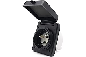 Veepeak rv 30 Amp Shore Power Inlet Connector 125V Twist Locking Plug...