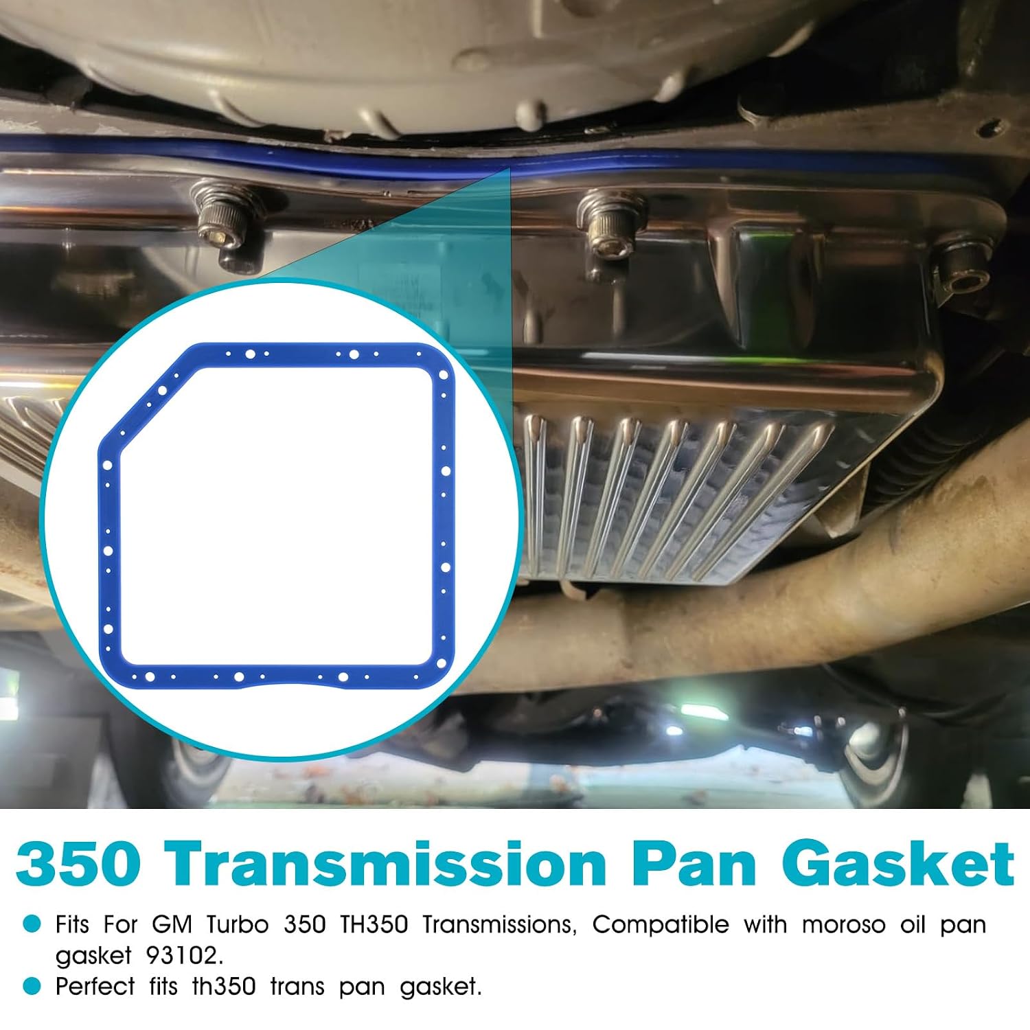 350 Transmission Oil Pan Gasket for GM Turbo 350 TH350 Compatible with Moroso 93102 Gasket,New Upgraded Automotive th350 Turbo Trans Pan Gaskets