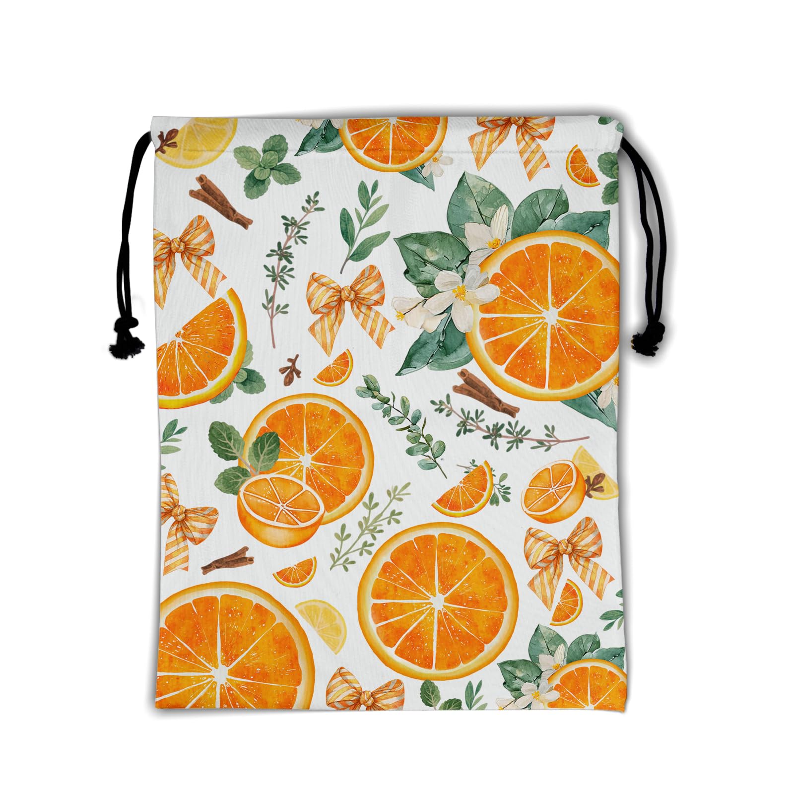 Orange Fruit Gymnastics Grip Bags Adjustable Gym Storage Pouch for Gymnasts Dancer Holding