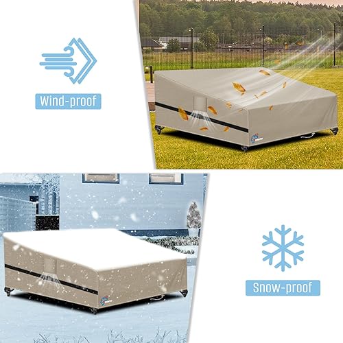 Miniatura 31 de SIRUITON Funda para sofá de 2 asientos, sofá biplaza, 51 pulgadas de ancho x 27 pulgadas de profundidad x 35 pulgadas de alto, funda impermeable