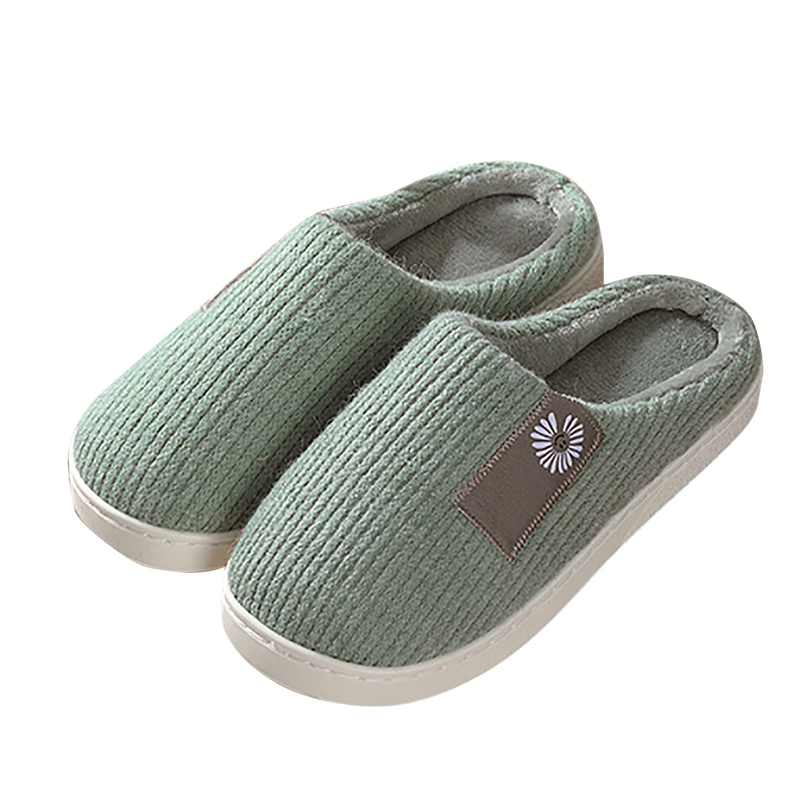 Generic Zapatillas de estar por casa para mujer, cálidas, cómodas, pantuflas de espuma viscoelástica, suaves y antideslizantes