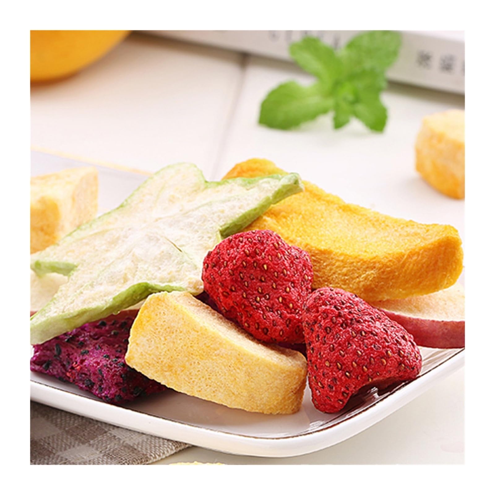30 G Gemischte Gefriergetrocknete Früchte – Eine Lebendige Geschmacksmischung For Einen Erfrischenden Genuss. Genießen Sie Diesen Köstlichen Fruchtsnack!(6bag)