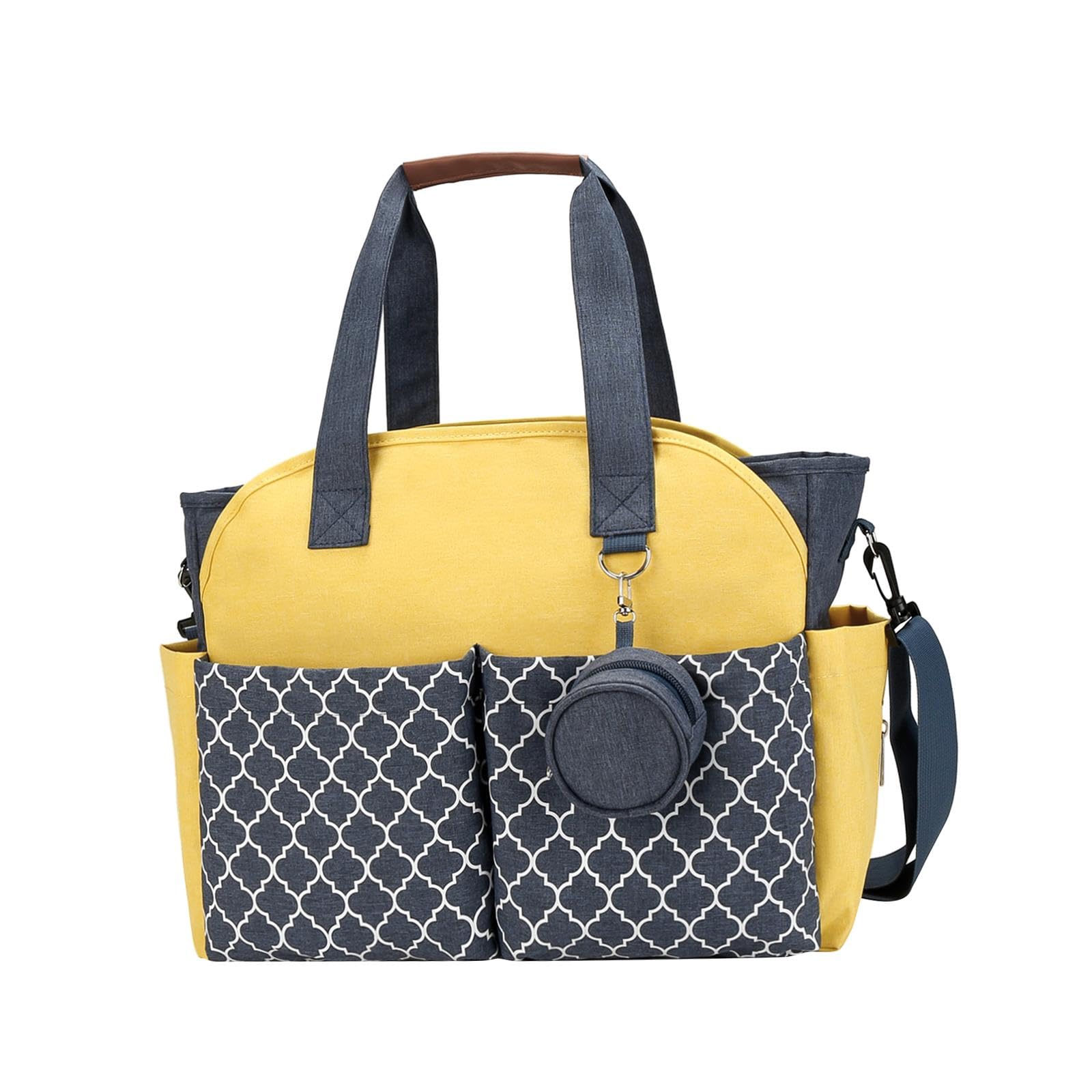 MERISHOPP®Multifunctional Baby Diaper Mummy Changing Bag Handbag for Diaper Keys Phone Blue Yellow|Baby|Strollers & Accessories|Stroller Accessories|Organizers & Nets-image-32