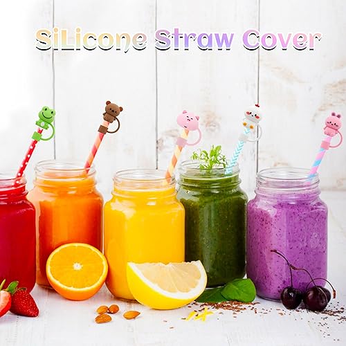 Miniatura 7 de Stanley Cup - 8 tapas de popote para Stanley Cup, tapas de silicona con punta de popote de 0.394 in, para vasos Stanley de 30 y 40 onzas, vaso con