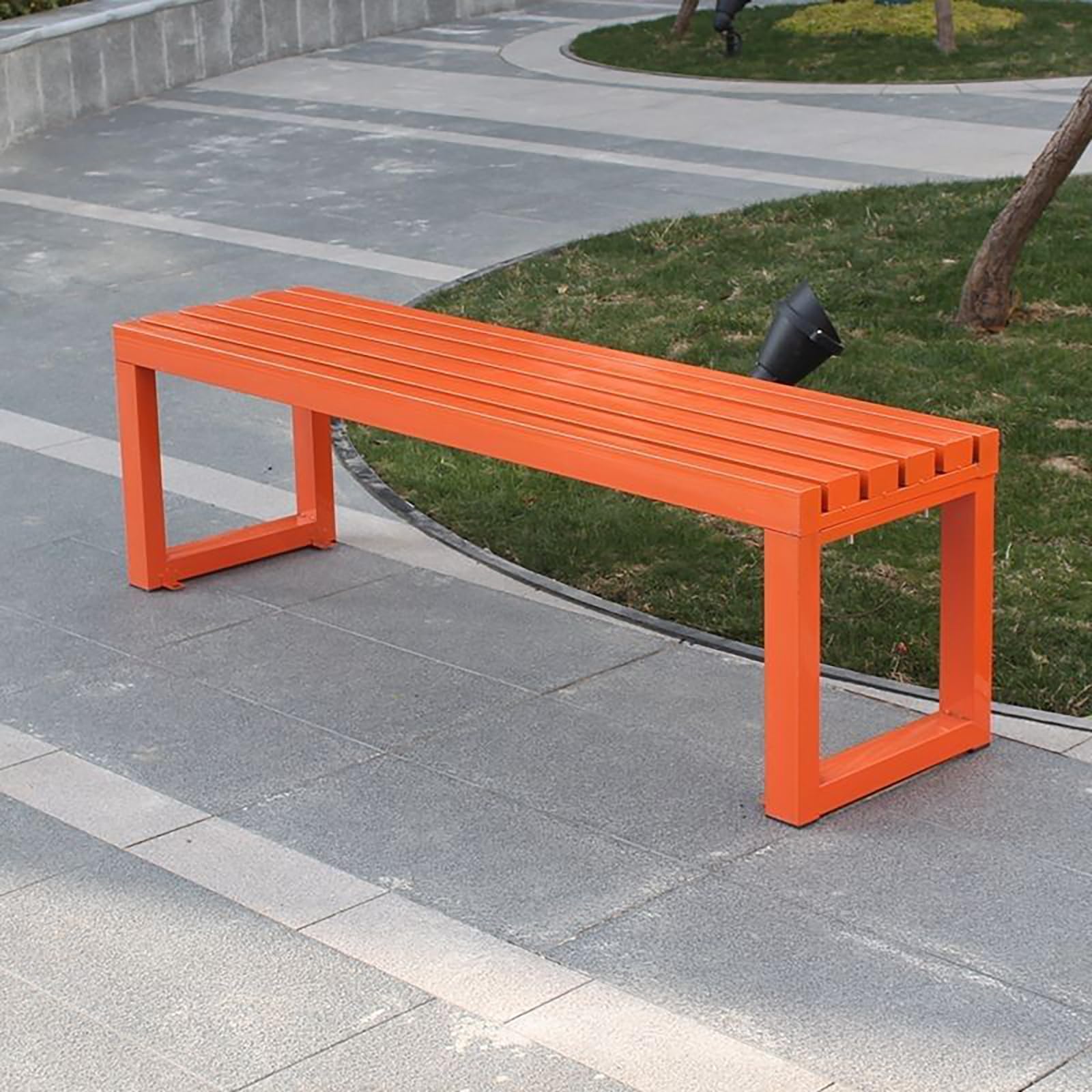 Banc de jardin 150 cm durable fini le mobilier qui rouille sur la terrasse ou la pelouse
