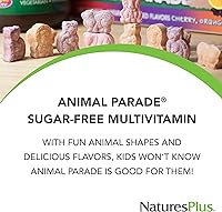 Vista 3 de Nature 's Plus – Fuente de la vida Animal Parade Sugar-Free Assorted 90 Chewable