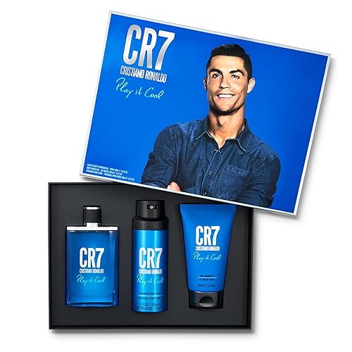 Miniatura 9 de Play It Cool de Cristiano Ronaldo para hombres - Juego de regalo de 3 piezas de 3.4 onzas EDT en aerosol, gel de ducha de 5.1 onzas, spray corporal
