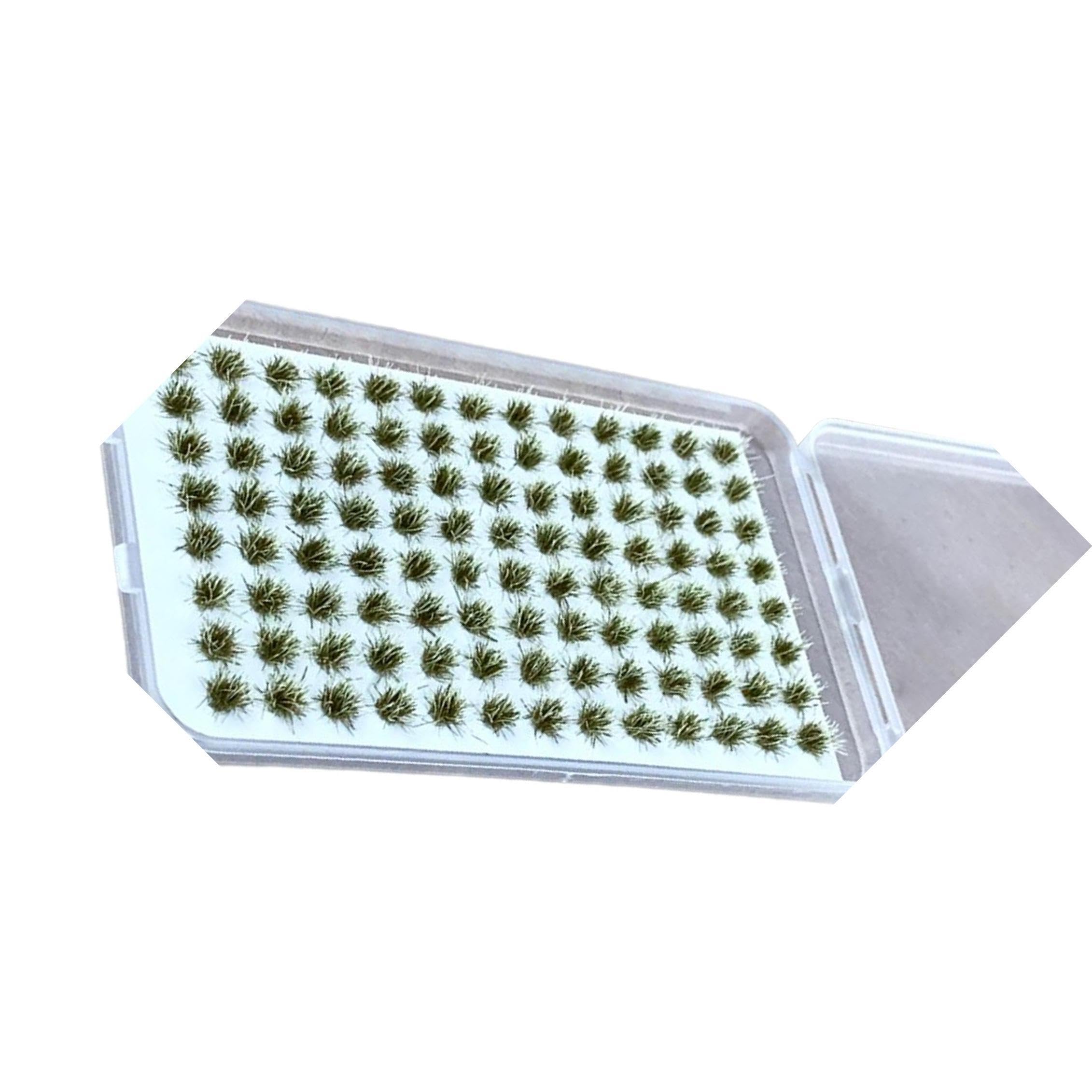 QIXCXAZ Miniature Grass Tufts Model Train Rolling Stock for Creative Flower Scenery For Beautiful Railroad Presentation DIY Train Landscape Railway Scenery, White Green, 4x6mm
