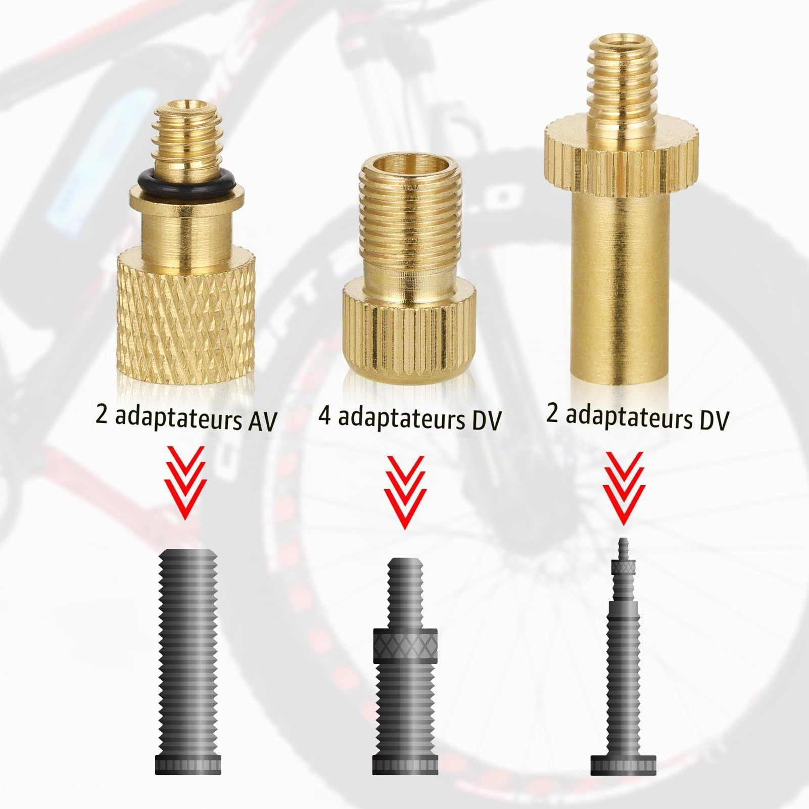 Hejo 33 Pièces Embout Pompe à Vélo, Embout Gonflage Ballon, Aiguille Gonflage Ballon avec Boîte de Rangement, Adaptateur de Pompe à air pour Compresseur Pompe