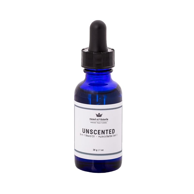 HENRI ET VICTORIA Óleo para Barba Sem Fragrância, 28 g