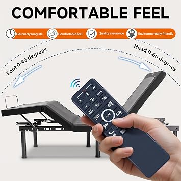 ZWP HJH89 Replacement Remote Control for Richmat, Sven & Son, EGOHOME, Handset, Mattress Firm MUUEGM Dyonery Mojigam Adjustable Bed Base