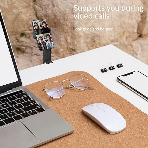 Miniatura 8 de 1 soporte para teléfono de avión en vuelo, dispositivo esencial de viaje para avión, soporte universal plegable para teléfono inteligente, rotación