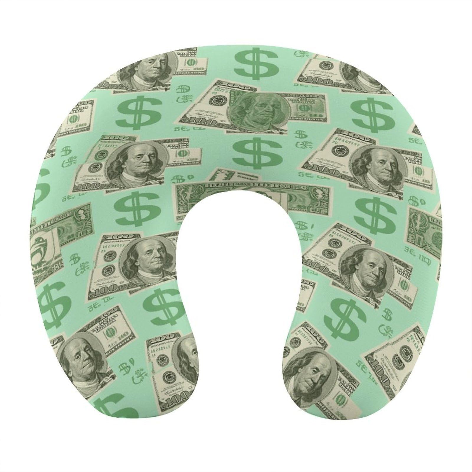 VstaDank Money Neck Pillow Memory Foam Sleeping U Shaped Pillows Cooling Travel Head Support Pillows Super Lightweight Portable Airplane Pillow for Car Office Rest