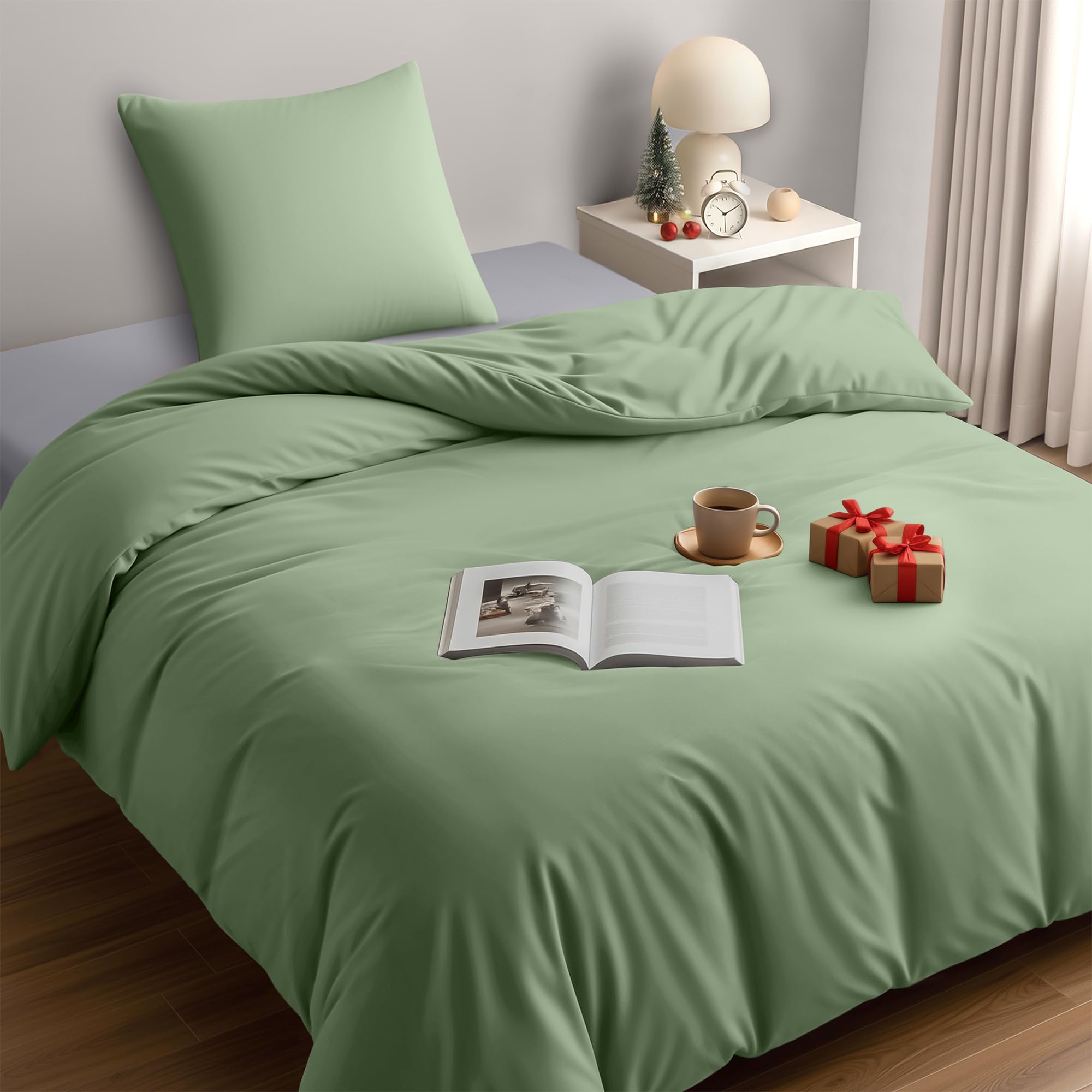 Utopia Bedding Funda Nordica Cama 180 - Microfibra Juego de Funda Nordica 240x260 cm y 2 Fundas de Almohada 65x65 cm (Blanco) — view 43