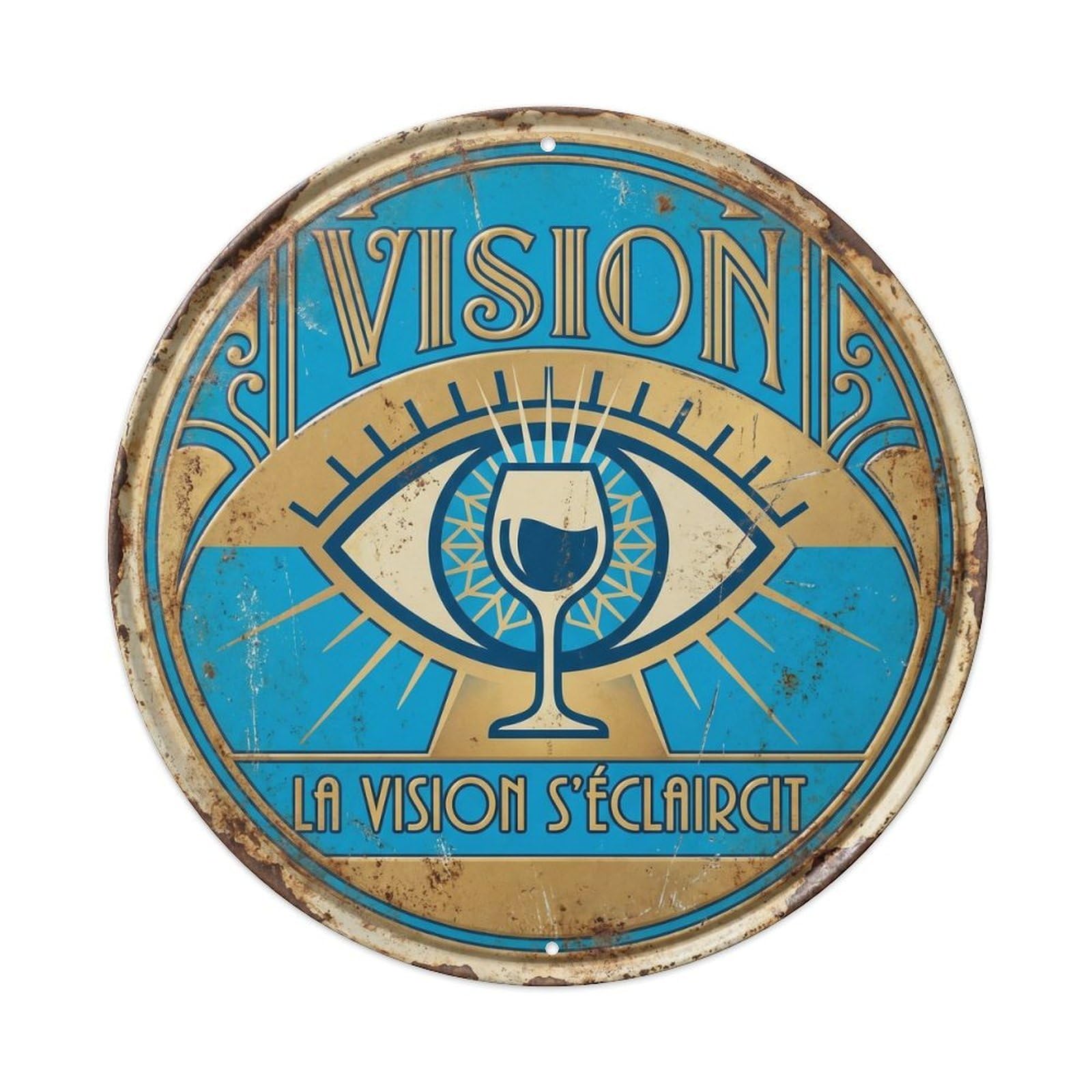 Vision Humorous Tavern Vision Metal Tin Sign