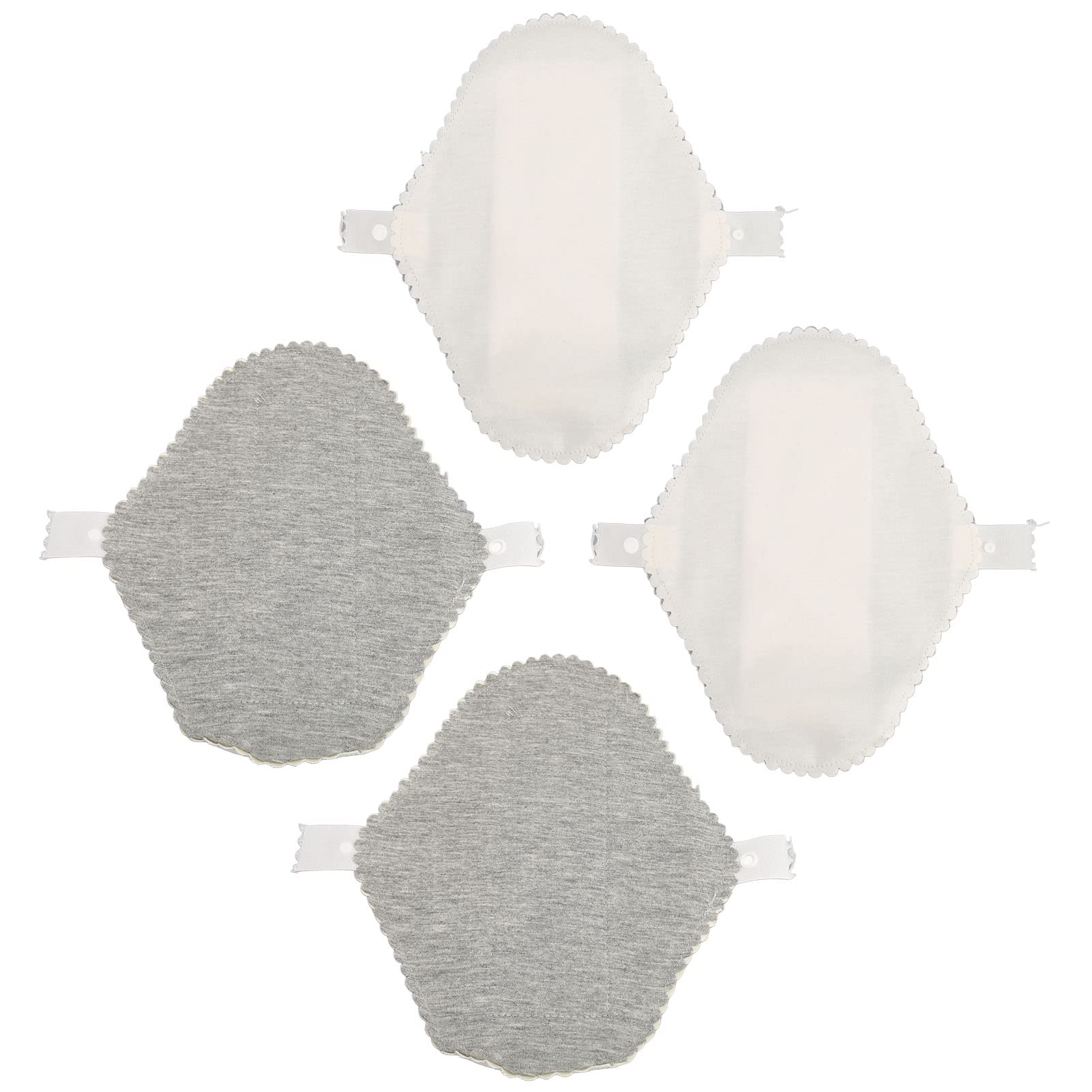 Protegeslips de Tela de Grafeno Altamente Absorbente Transpirable Reciclable 4 Compresas Sanitarias Lavables para Mujer Período Menstrual (M)