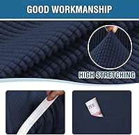 Vista 166 de H.VERSAILTEX Multi-Pieces Sofa Covers Stretch Couch Covers Form Fitted Seats and Back Cushions Covers