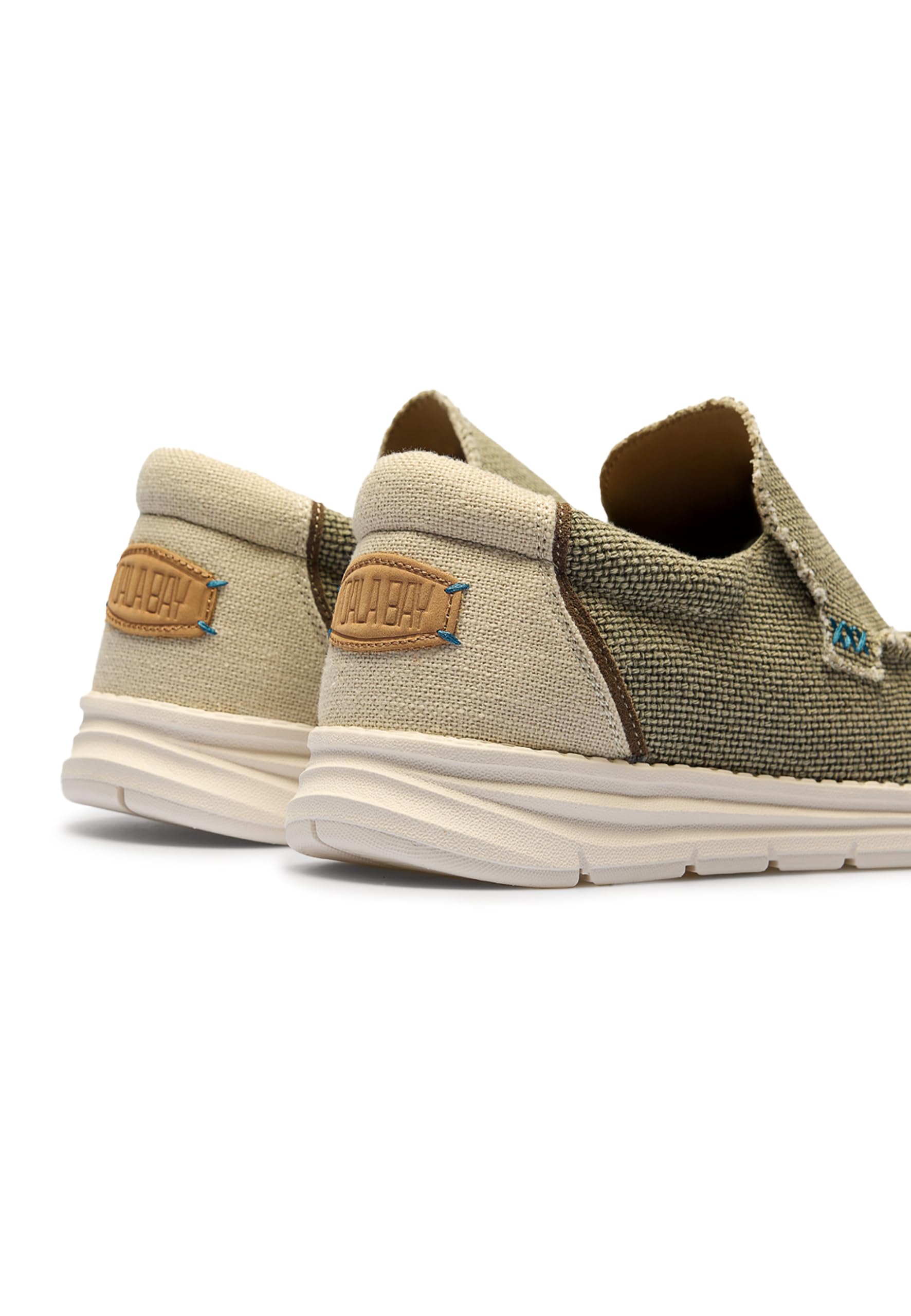 KOALA BAY | Rogue | Zapato Casual Wallabee Caqui Hombre | Slip On Textil | Suela Ligera Flexible | Estilo Casual | Confort Diario