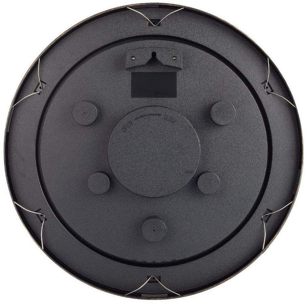 Reloj de Pared para jardín al Aire Libre, con termómetro y Humedad Relojes de jardín Impermeable y Protector Solar para Exteriores Reloj de Pared para Exteriores Reloj de Pared par