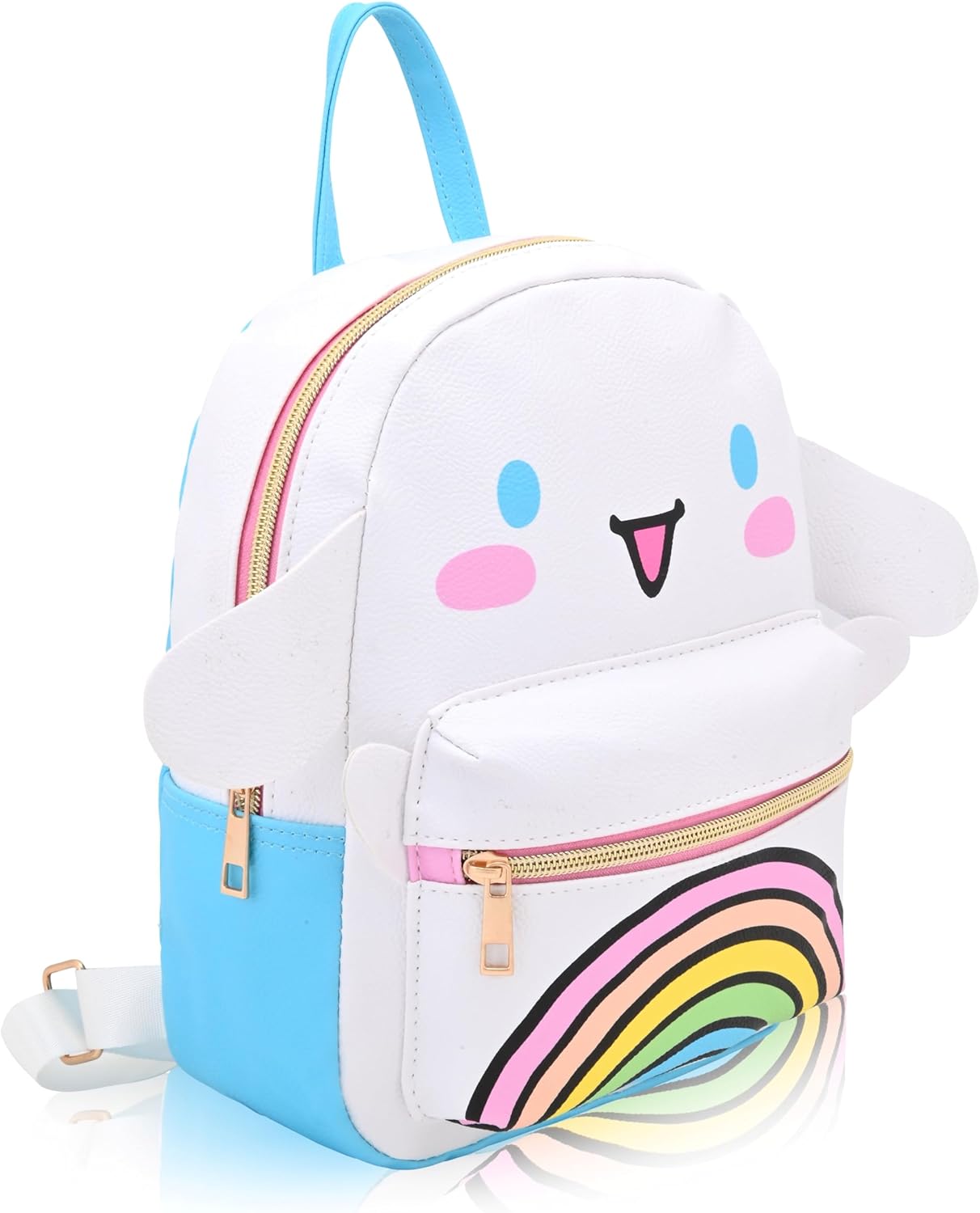 Fast Forward Sanrio Hello Kitty and Friends Cinnamoroll Backpack for Women, Men, Unisex | Cute PU Leather 10" Mini Backpack Purse | Cinnamoroll Bag & Accessories - Image 2