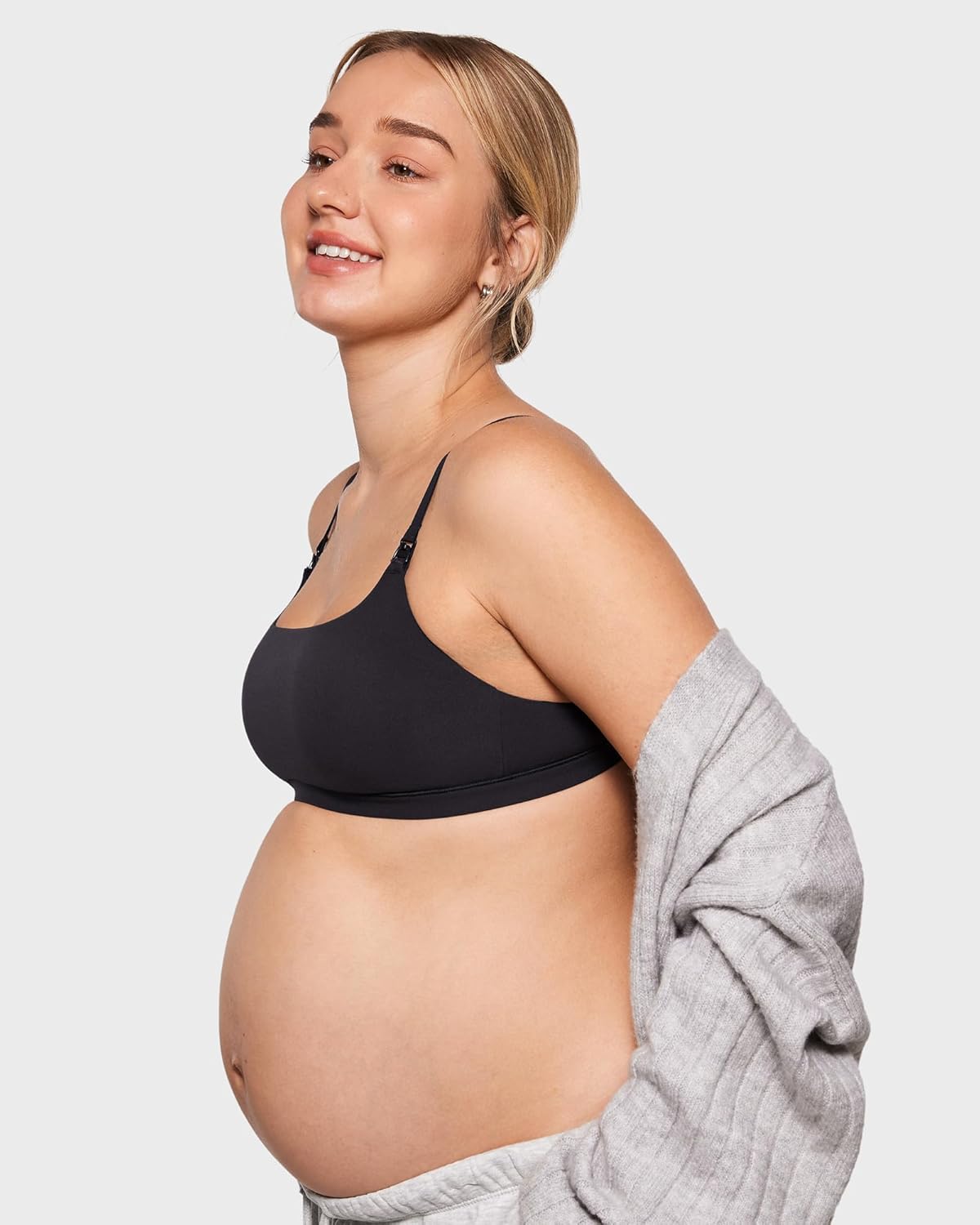 INLYRIC Women's Inbarely Soft Nursing Bras Unlined Bralettes Maternity Bra for Breastfeeding Unpadded Comfy Sleep Seamless - Image 5