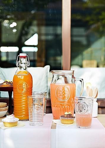 Vista 4 de Bormioli Rocco Romántico juego de 6 vasos enfriadores, 16 onzas, cristal transparente, fabricado en Italia.