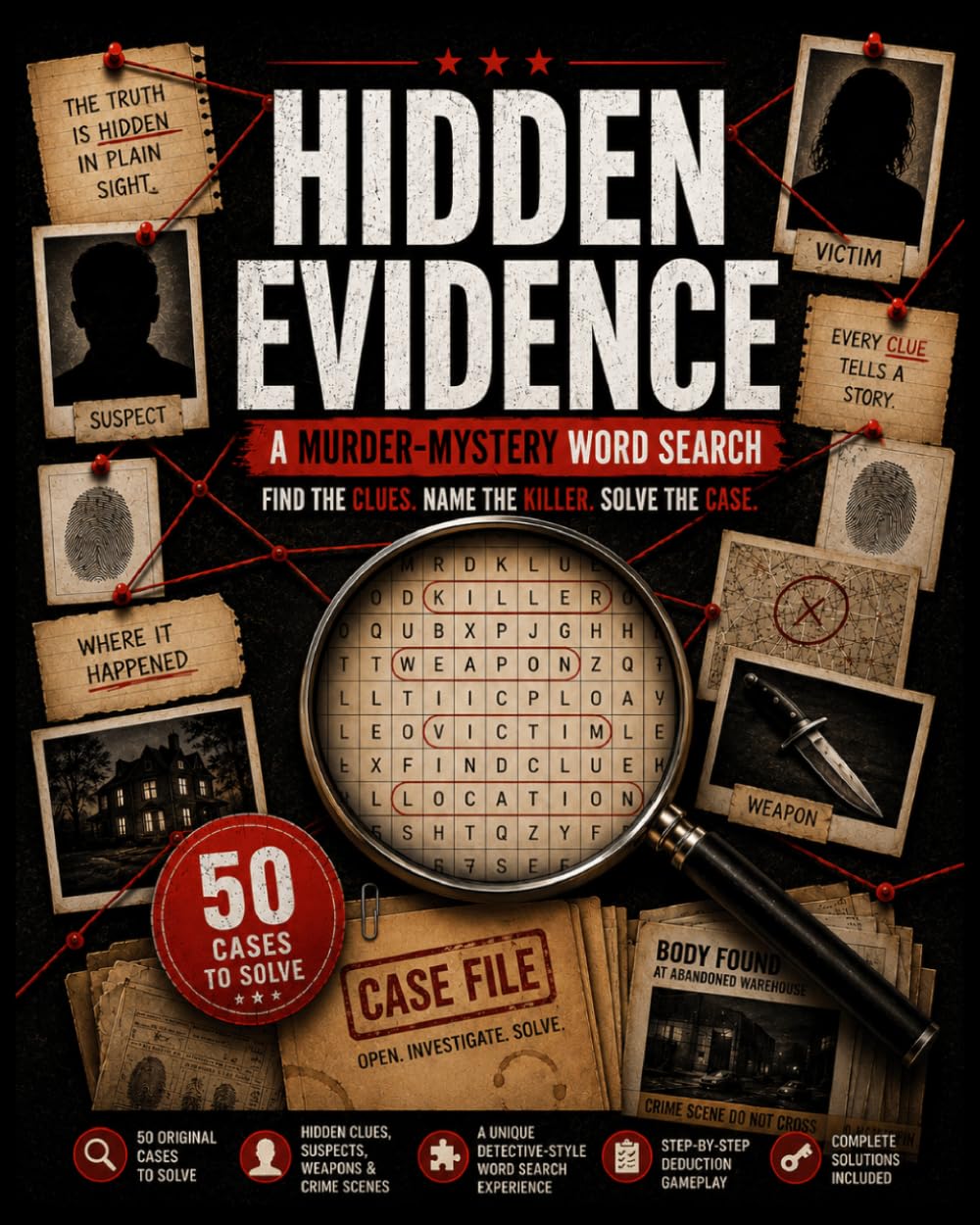 Hidden Evidence: A Murder-Mystery Word Search