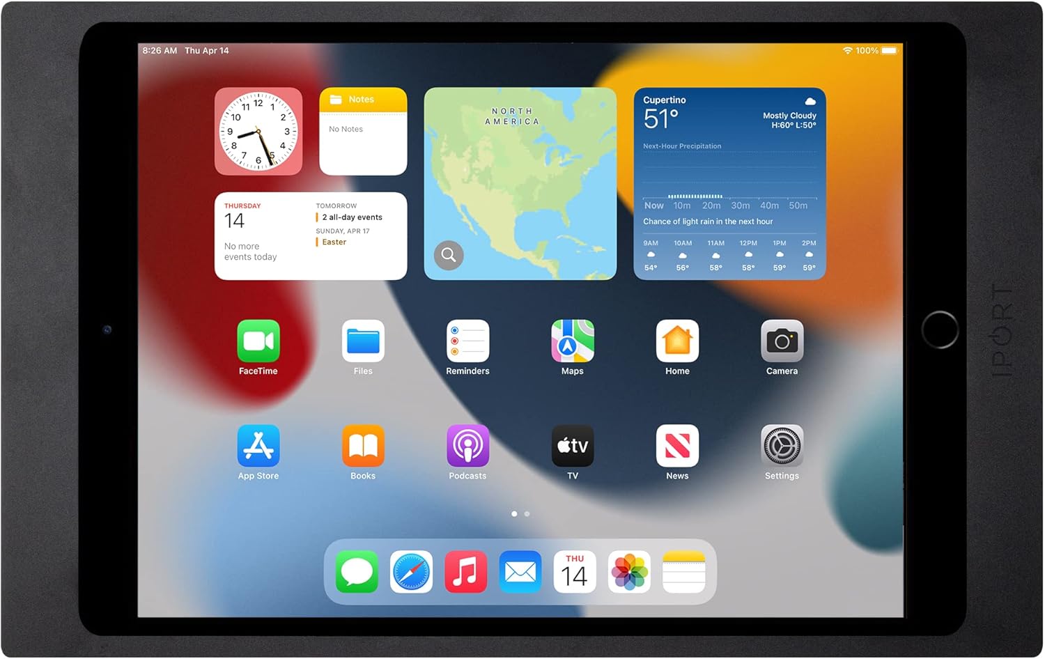 iPort iPad wall mount with PoE charging