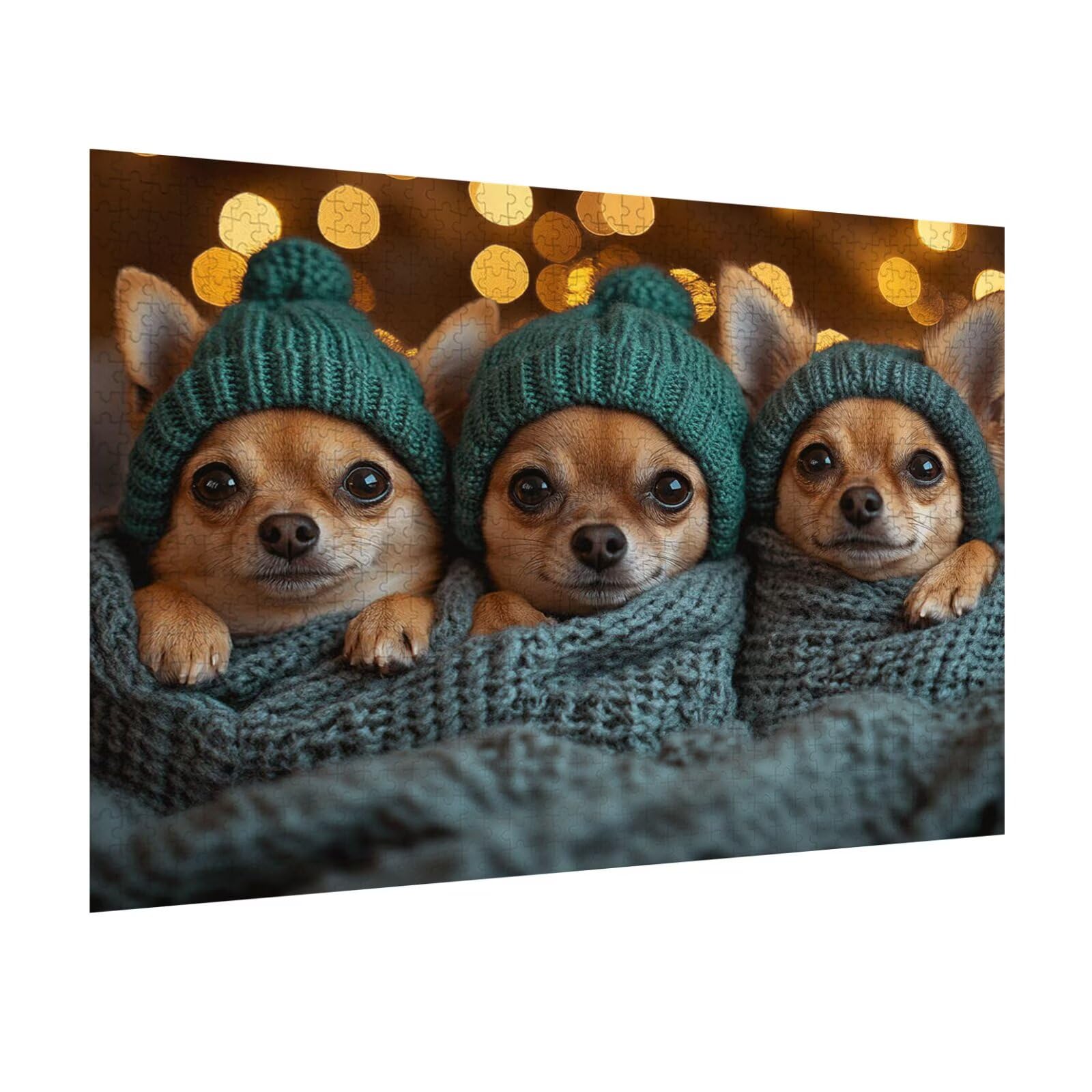 Puzzle 5000 elementów dla dorosłych, puzzle 3D, motyw psa, drewniane puzzle, N-205