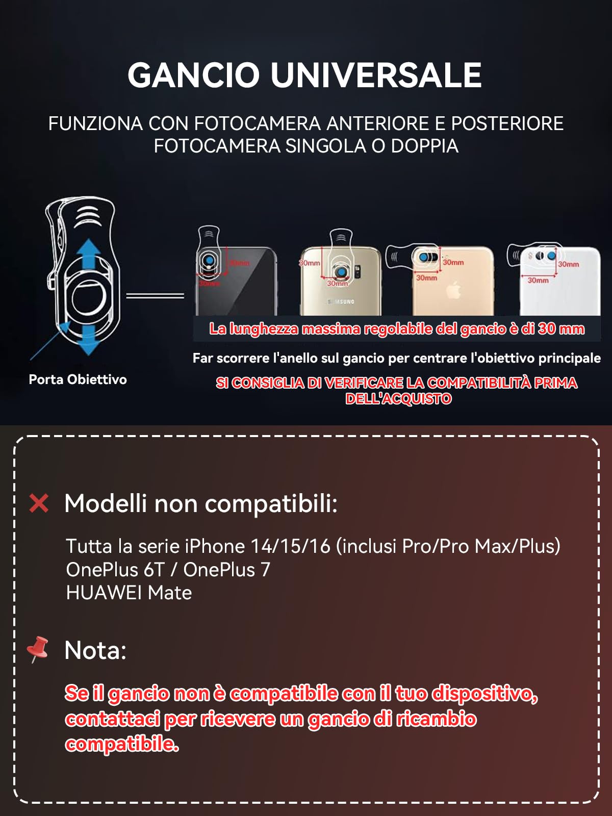 APEXEL 18x Lente per Telescopio, Obiettivo Grandangolare da 0,63x e Obiettivo Macro 15x, Fisheye da 198 °, Treppiede Flessibile per iPhone e la Maggior Parte degli Smartphone