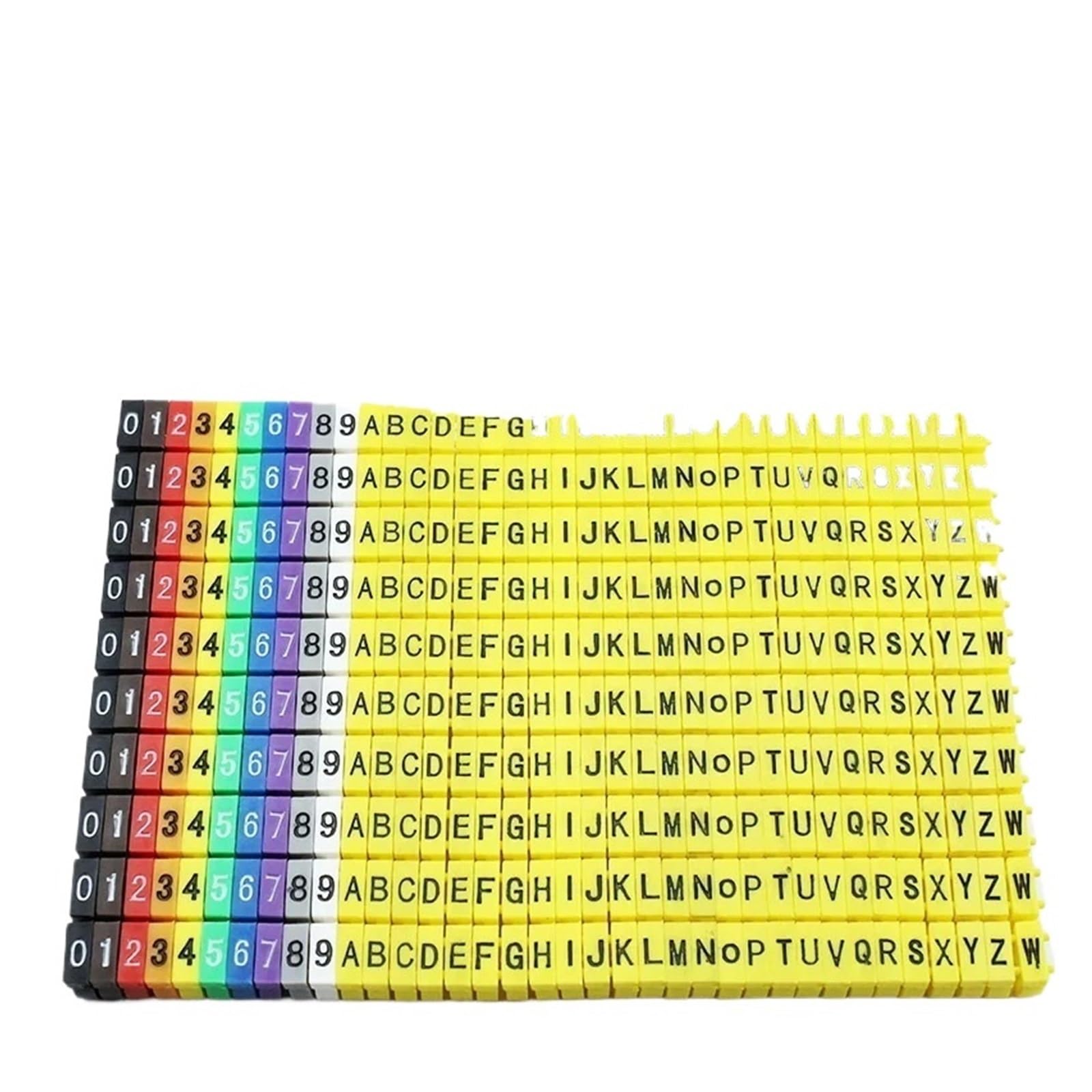 Etiquetas Para Cables 100/150 fundas for marcar cables, for identificar y cableado eléctrico(M-2 0-9)
