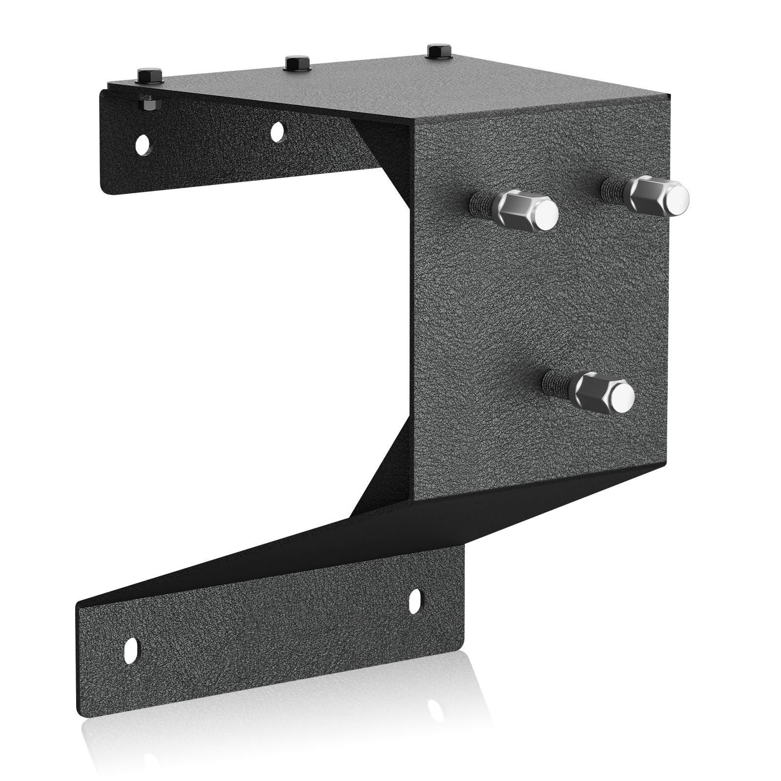 SUORTO Adjustable Spare Tire Carrier up to 40 inches Compatible with 1987-2006 Jeep Wrangler TJ YJ LJ Heavy Duty Spare Tire Lift Spare Wheel Holder Mount Relocation Base Rack Elevation (Black)