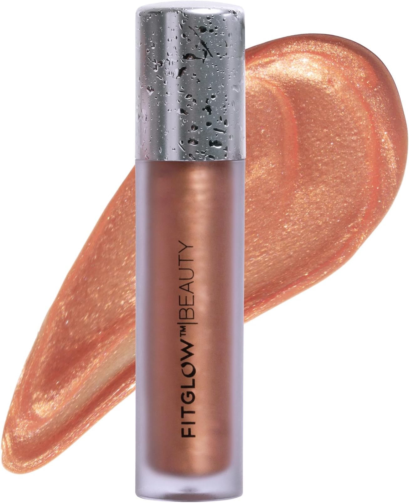 FITGLOW Beauty Lip Colour Serum | Hydrating Lip Gloss | Plumping Anti-Aging Lip Treatment | Natural Shine with Pomegranate Sterols & Collagen | Buildable Color for Dry Chapped Lips | Rosé- 10g