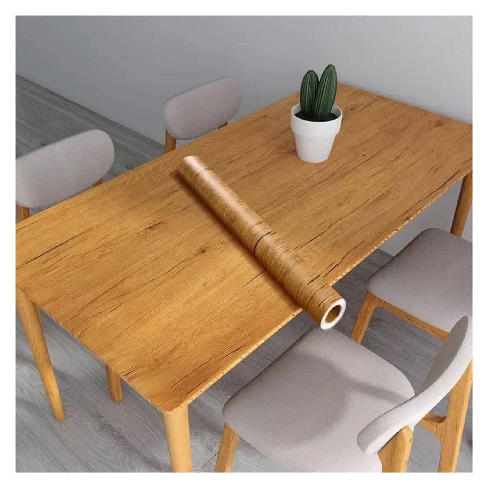 Ayztantine D01022 Self-Adhesive Wallpaper 90Cm Width Wood Grain Pvc Wallpaper For Door Wardrobe Cupboard Table Furniture Waterproof(,60X300cm)