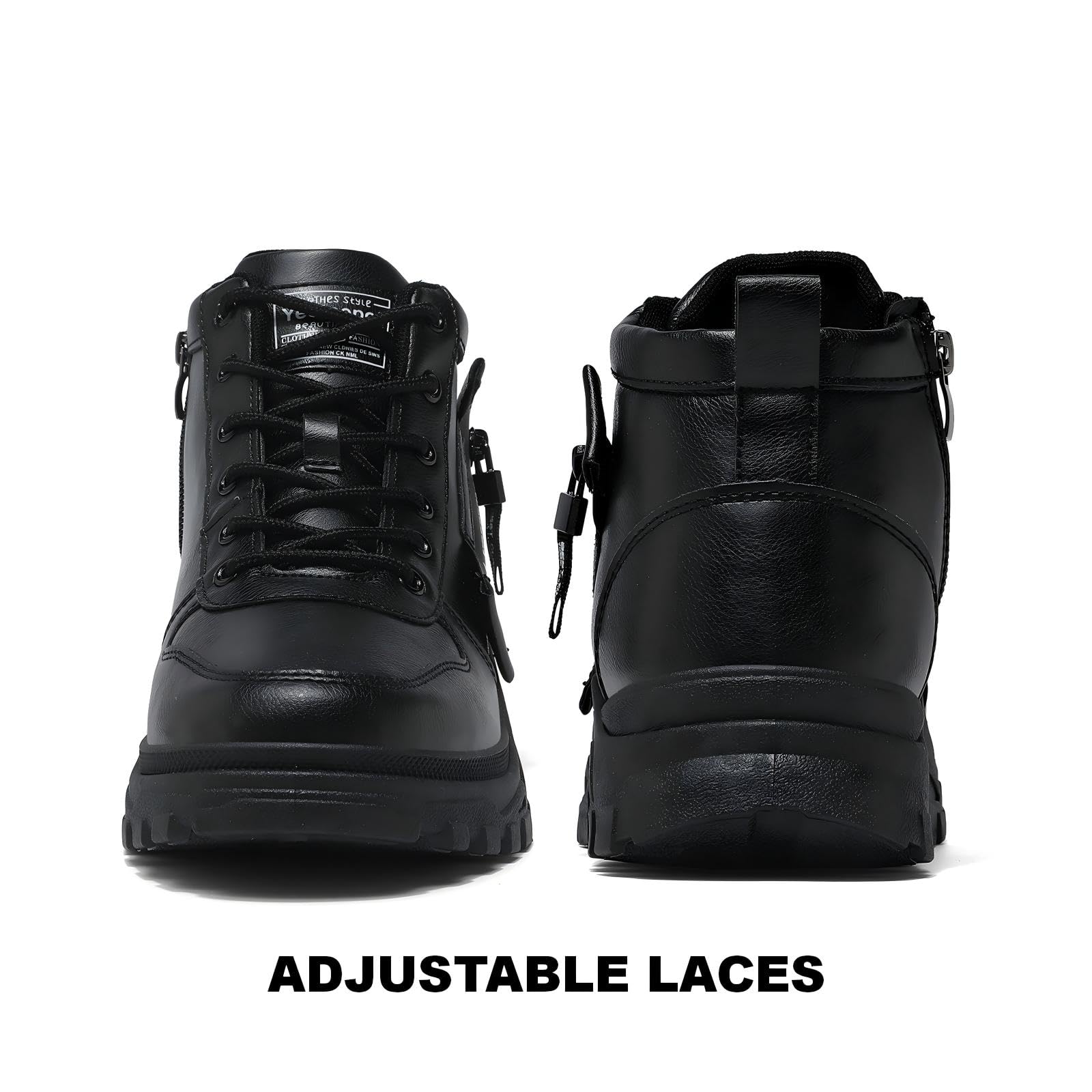 Bottes Femme Bottines à Lacets Classique