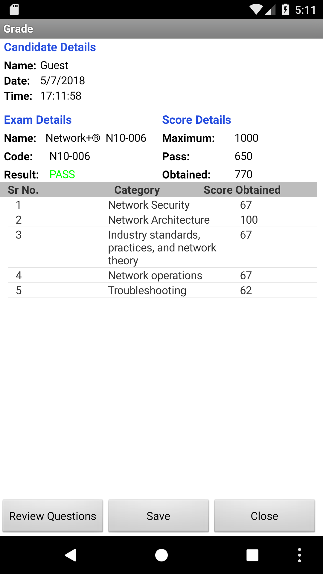 Network+ Practice Tests-Full:Amazon.com:Appstore for Android