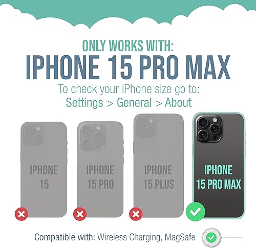 Miniatura 5 de Smartish Funda magnética protectora para iPhone 15 Pro Max, Gripzilla compatible con MagSafe, funda de armadura de agarre resistente y resistente