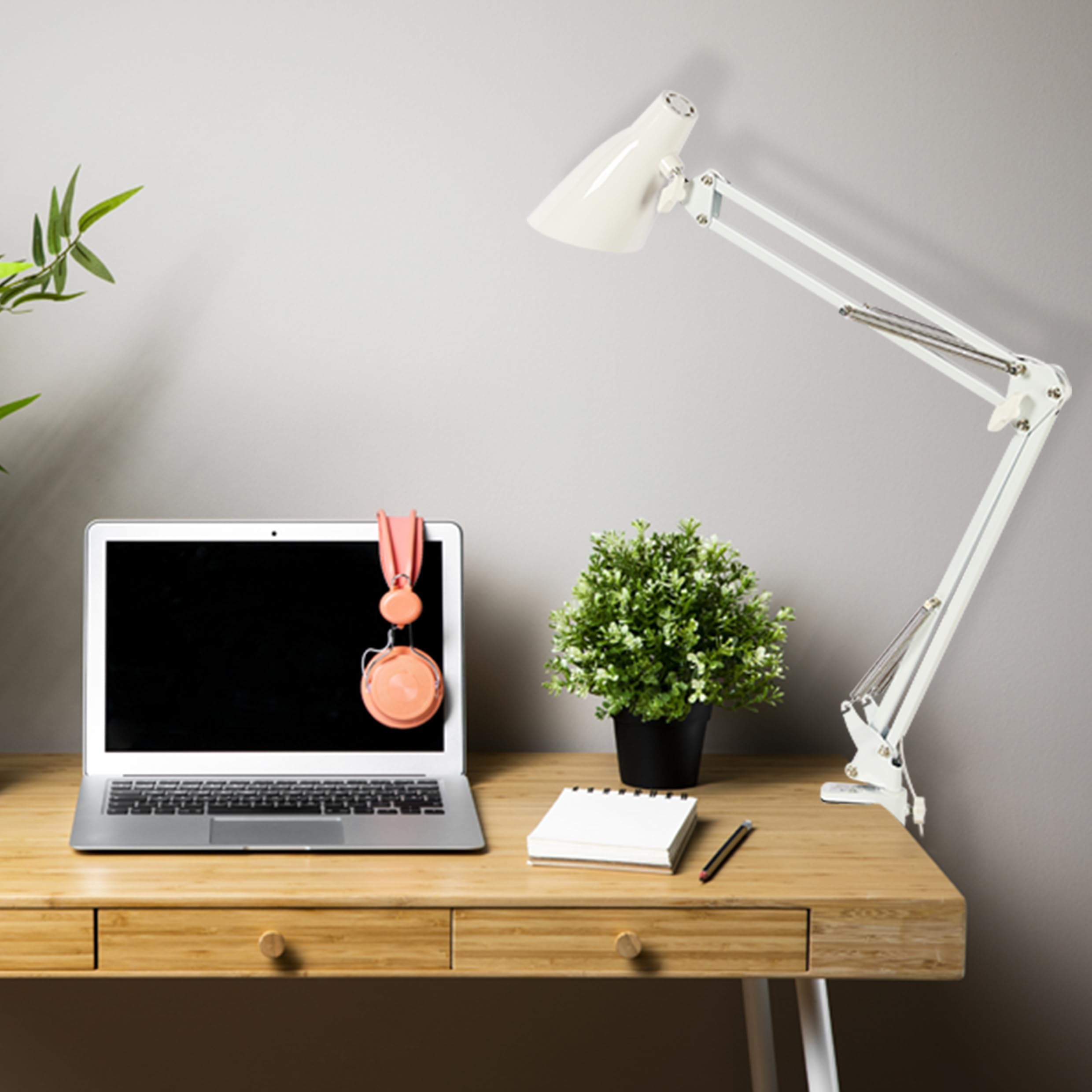TEKLED Adjustable Swing Arm LED Desk Lamp, 3 CCT Stepless Dimmable, 7W 350LM - Image 4