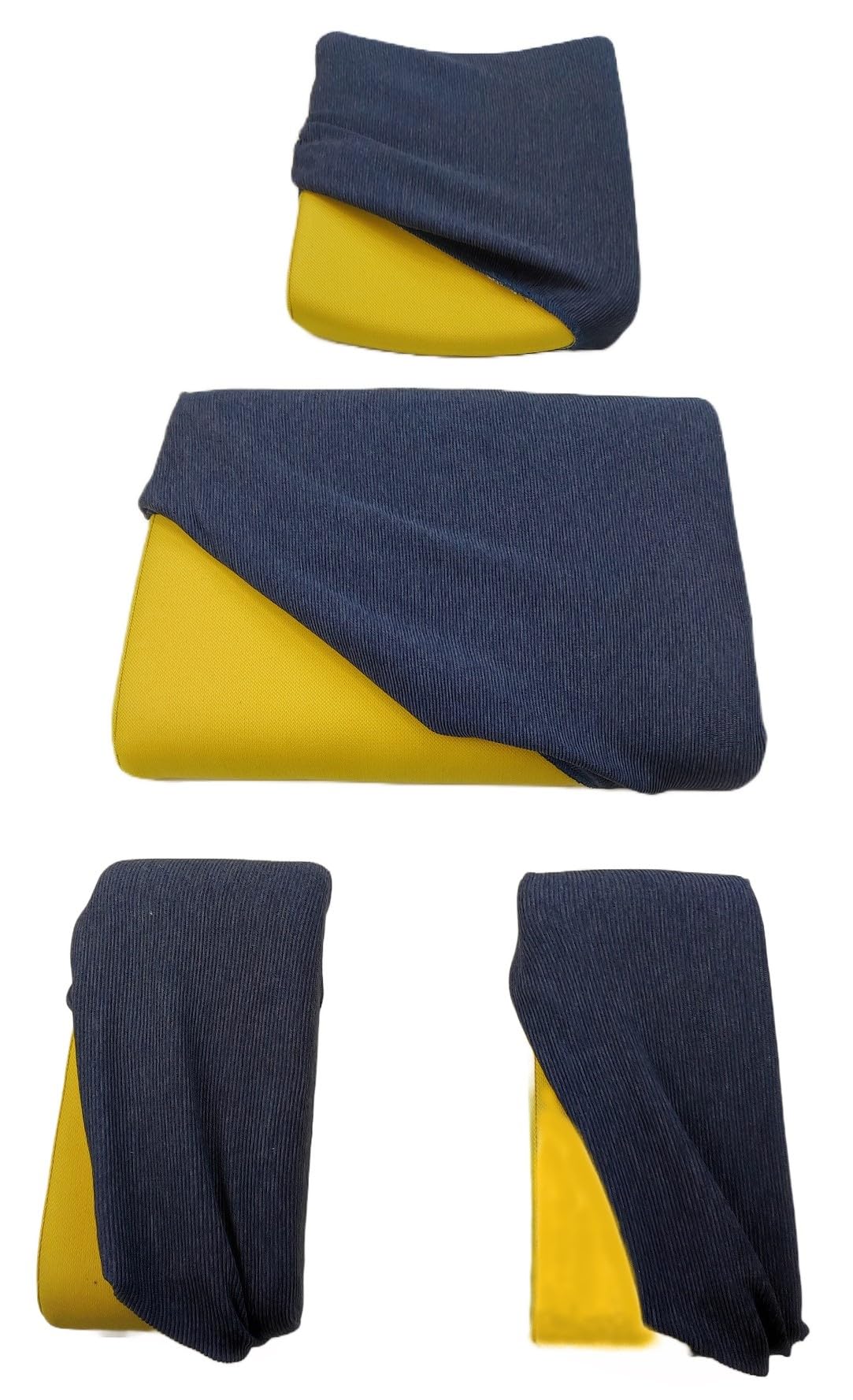 Set Fodere elasticizzate colore Blu per sedia ergonomica - 4 pezzi (sedile + schienale + 2poggiaginocchia)
