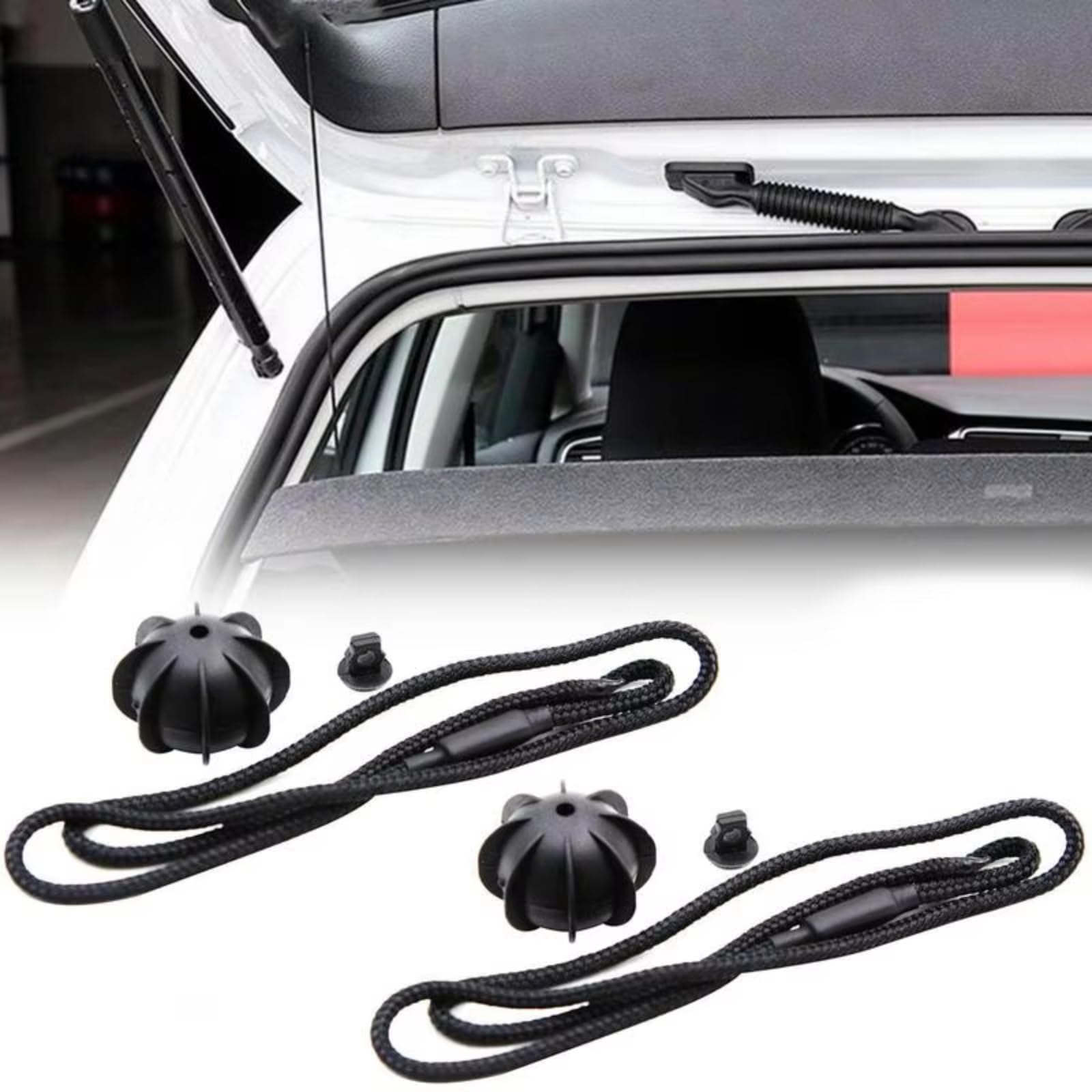 Trasera Maletero Cuerda Compatible Con VW Para Golf 2 Piezas Paquete Trasero Cuerda Para Estante Correa Cordón Correa Para Maletero Trasero Estantes Traseros Coche Correa Sujeción Para Maletero