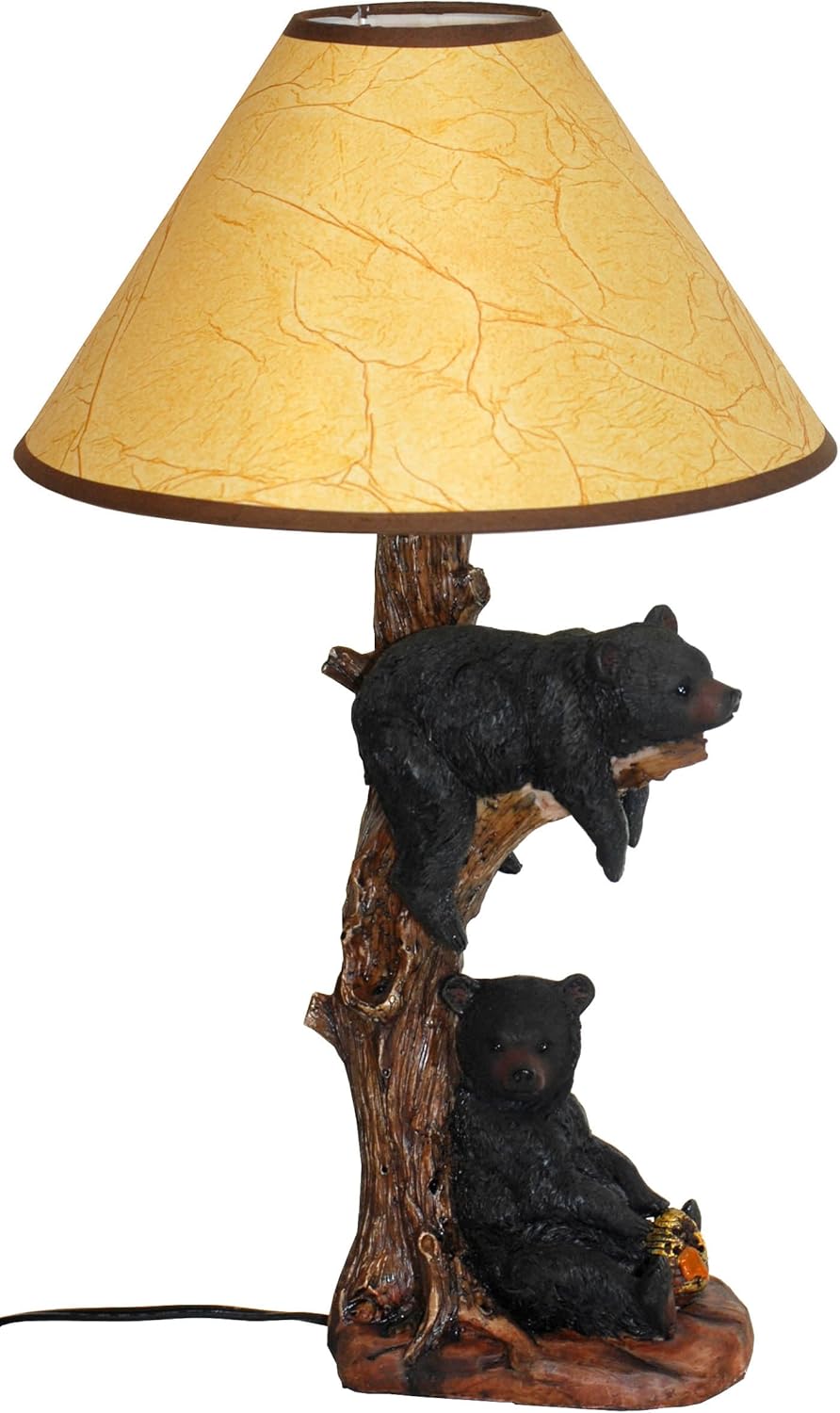 De Leon Collections 2 Bears Napping Table Lamp