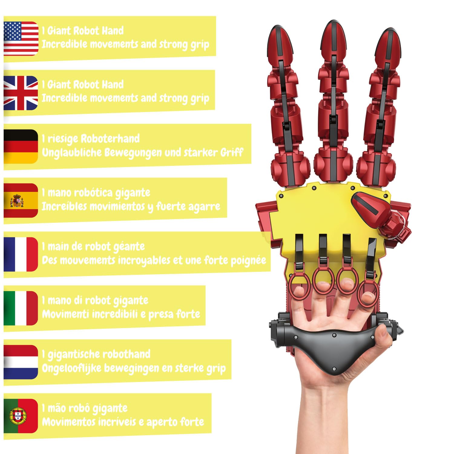 Science4you Kit de Mano Hidráulica Cyborg - Construye tu Propia Mano Robótica Gigante con 112 Piezas, Juguetes Stem Iron, Regalo de Robots Kits de Modelismo para Niños y Niñas de 10 11 12 13 14+ años