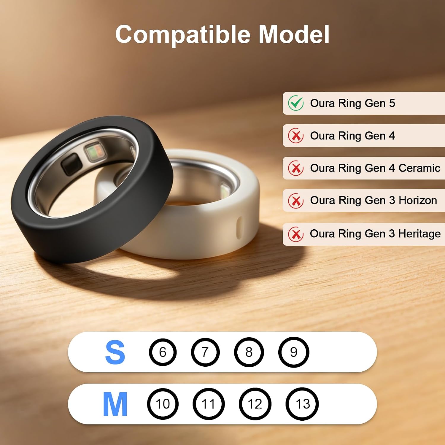 12 Pack Ultra-Thin Cover Compatible with Oura Ring Gen 5