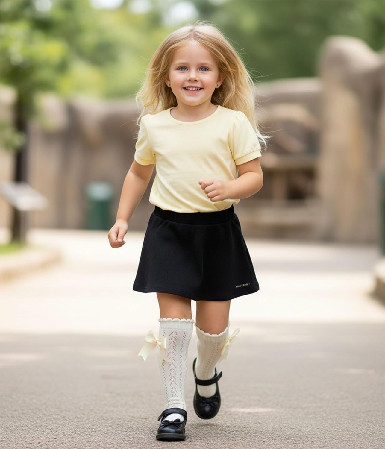 CHUNG Toddler Baby Girls Knee Hight Stocking Cotton Socks 0-7Years Solid Color Bowknot Thin Spring Summer - Image 8