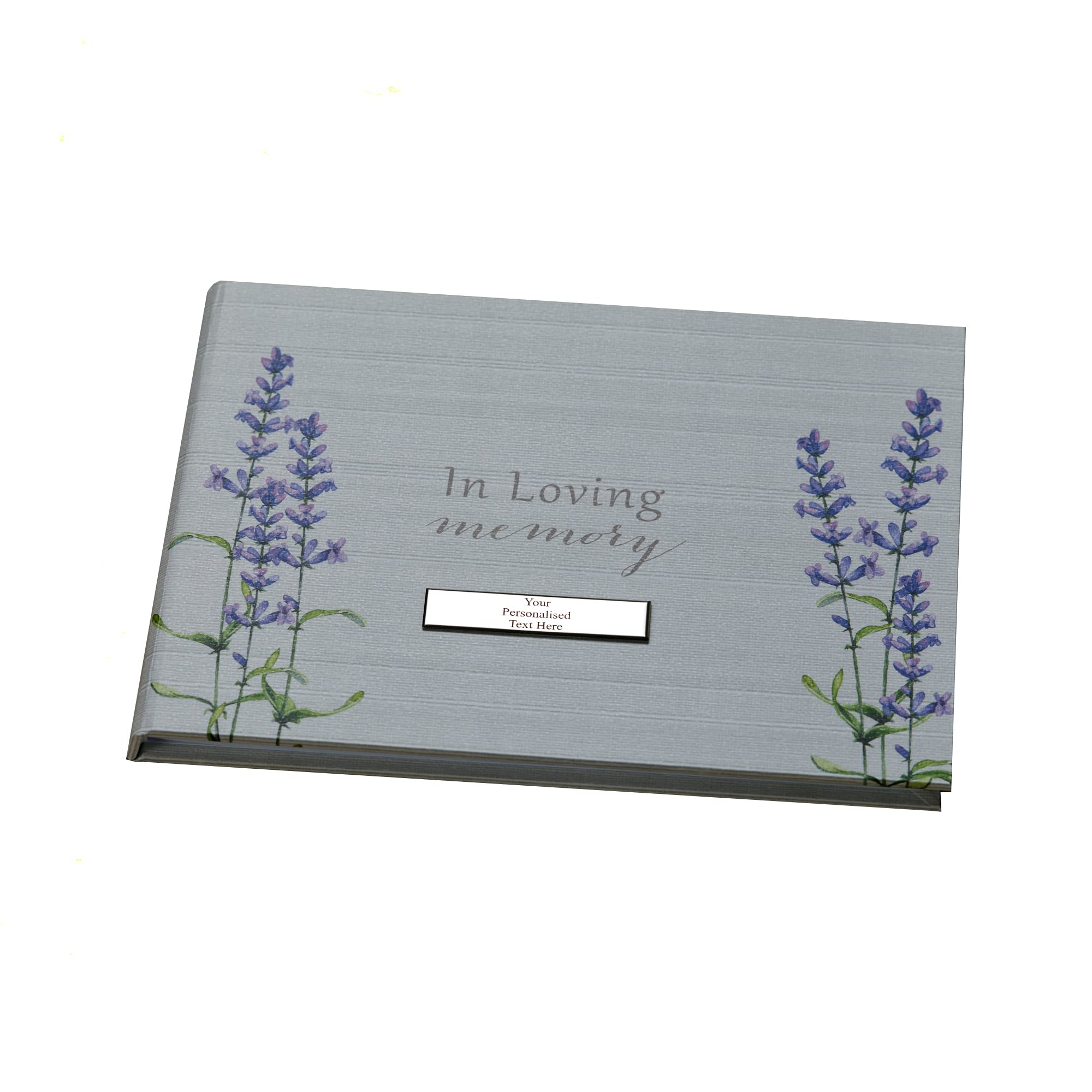 ukgiftstoreonline Personalised Memory Funeral Book Remembrance Guest Book With Flowers
