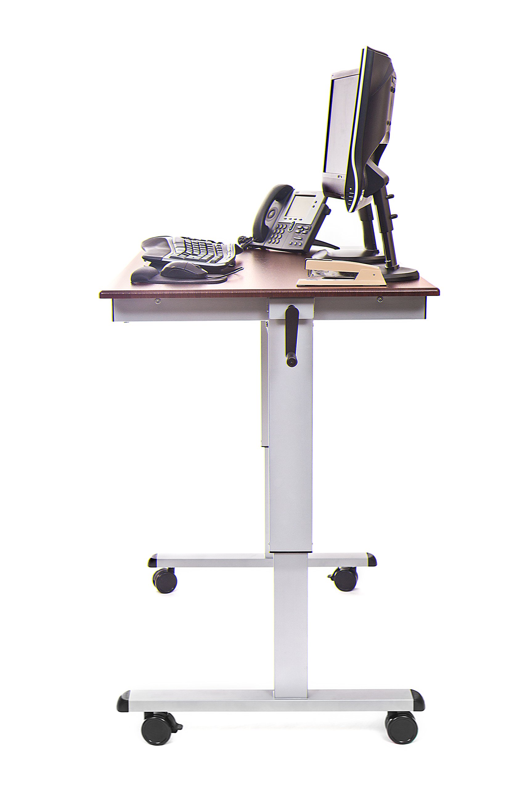 Luxor STANDUP-CF48-DW 48 High Speed Crank Adjustable Stand Up Desk — view 3