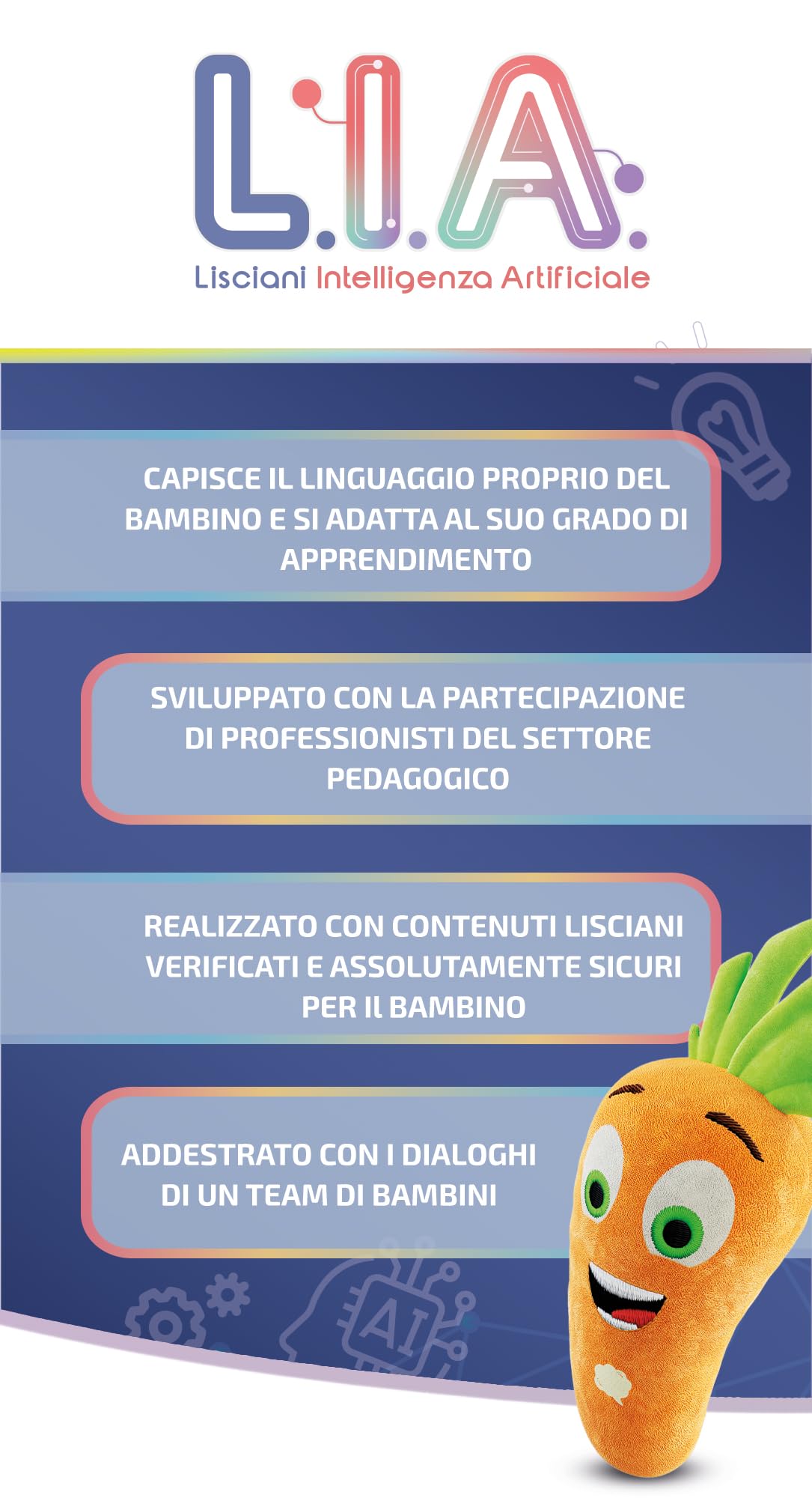 Lisciani Giochi - Hi Tech Educativo L.I.A. Carotina Intelligente, 109852