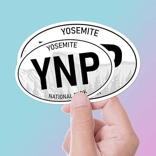 Miniatura 4 de Yosemite National Park Bumper Sticker - California Half Dome El Capitan Oval Decal | YNP California Sierra Nevada Vinyl Decals | ADV & Overland